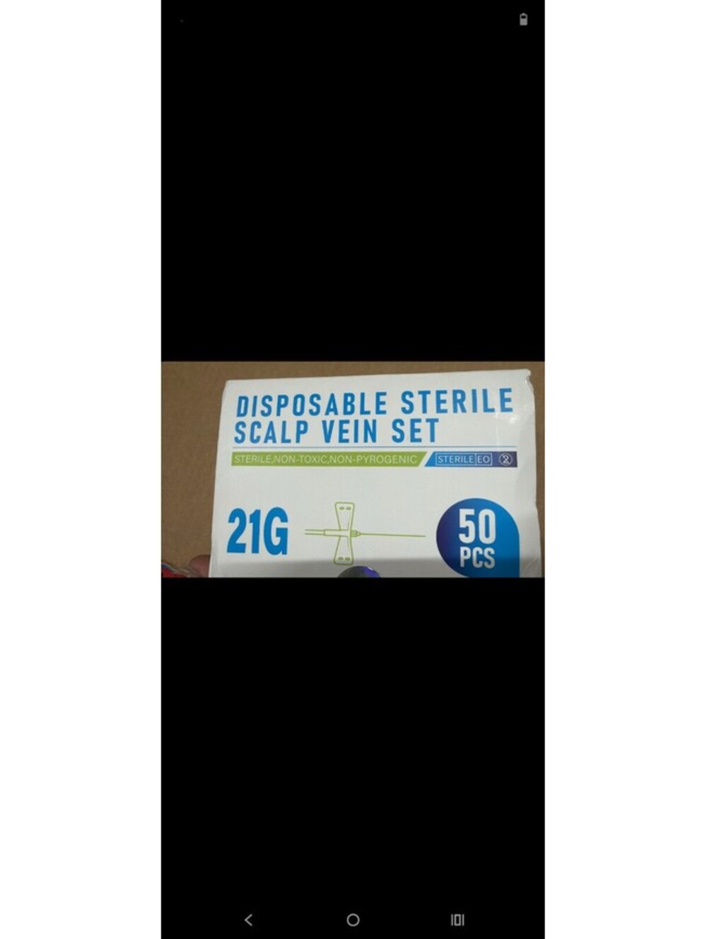 50pcs Butterfly Infusion Needle,21G Intravenous Infusion Needlen,Sterile